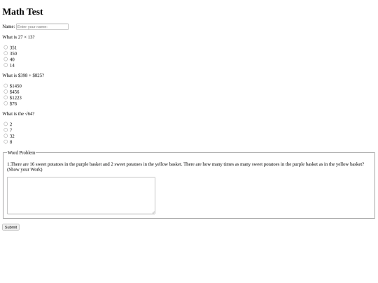 test screenshot