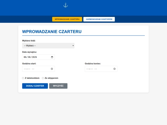 czartery-simple screenshot