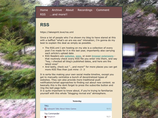 rss screenshot