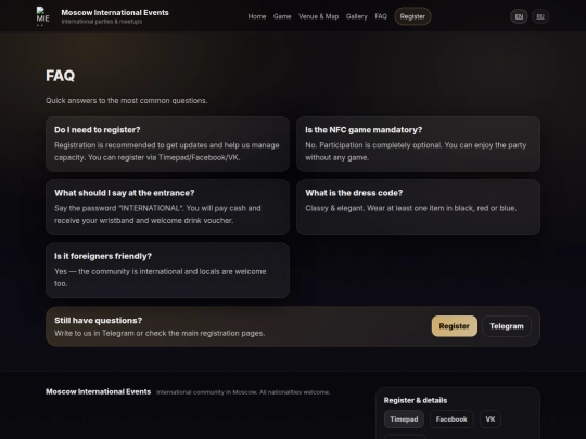 faq screenshot