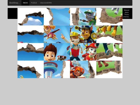 bootstrap/puzzle_movil screenshot