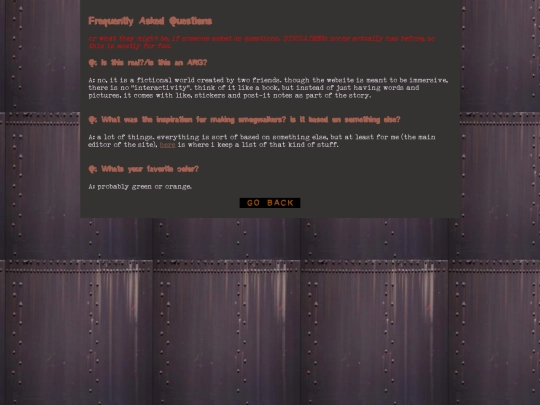 faq screenshot