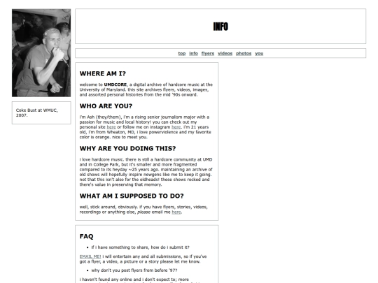 info screenshot