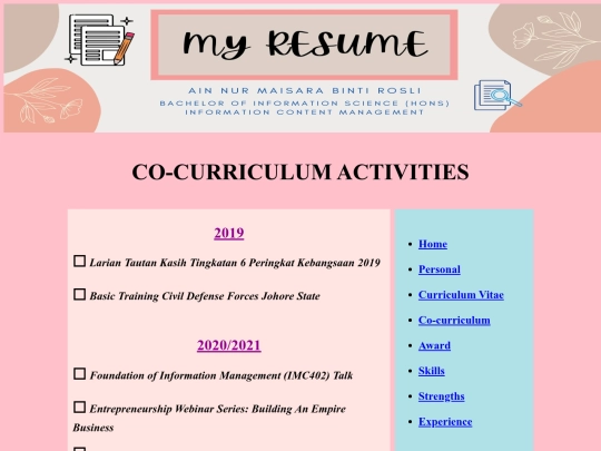 cocurriculum screenshot