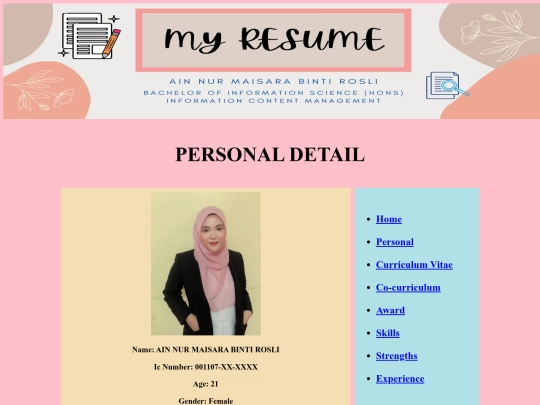 personaldetail screenshot