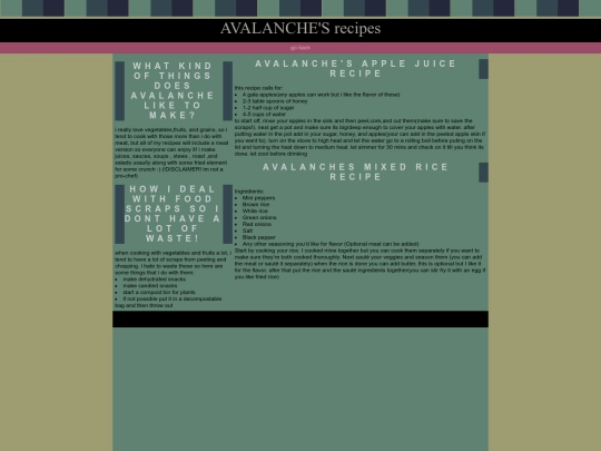Recipes screenshot