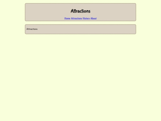 attractions screenshot