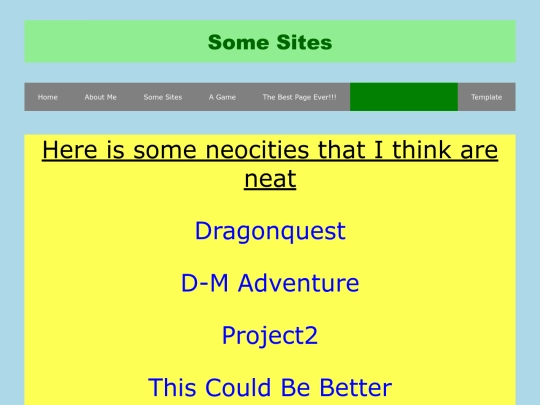 sites screenshot