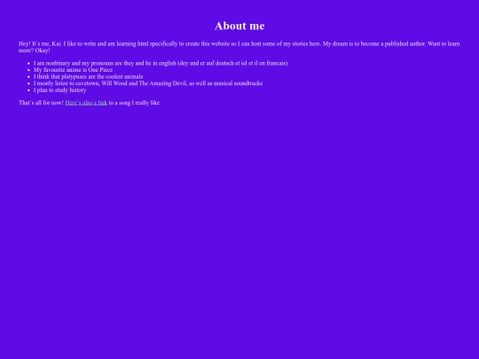 aboutme screenshot