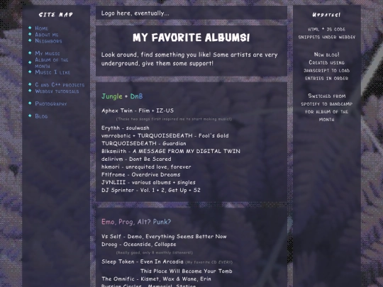 music/recommendations screenshot