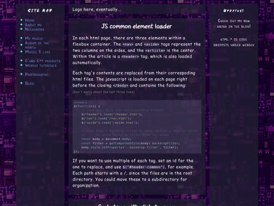 programming/html screenshot