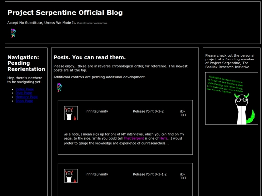 Dive/Memory/Blog/Blog screenshot