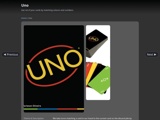 games/uno screenshot