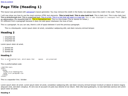 site screenshot