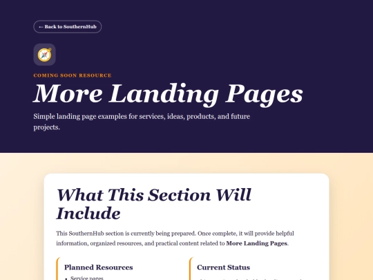 landing-pages screenshot