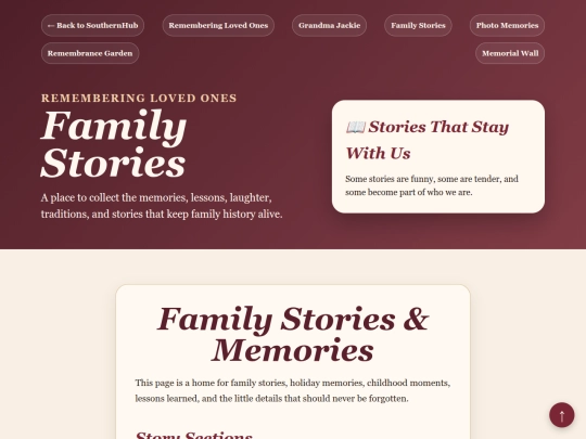 remembering-loved-ones/family-stories screenshot