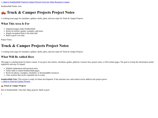 truck-and-camper-projects/notes screenshot