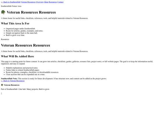 veteran-resources/resources screenshot