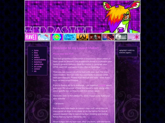 homepage screenshot