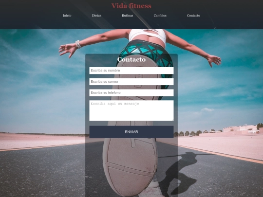 Pagina.fitness.2021/Contacto screenshot