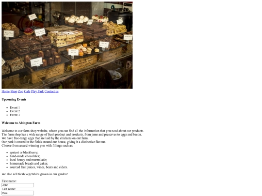 index screenshot