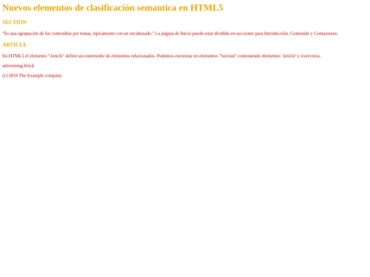 seciones_html5 screenshot