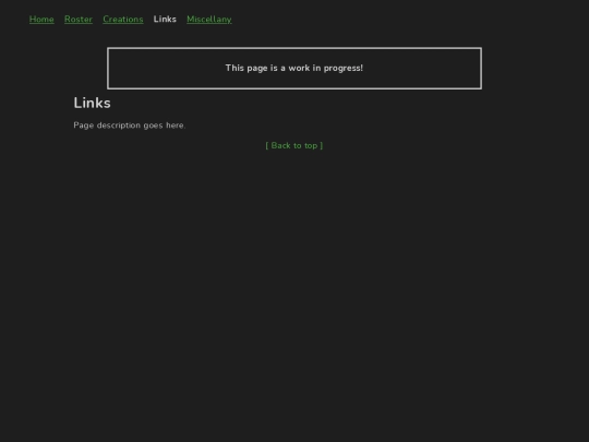 links screenshot