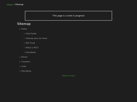 sitemap screenshot