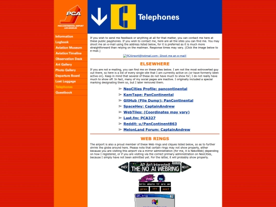 telephones screenshot