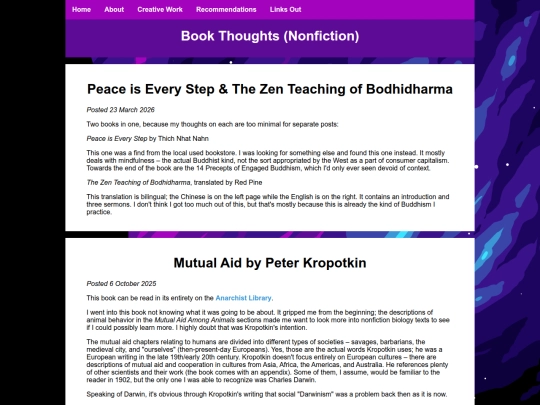 review/bookthoughtsnonfic screenshot