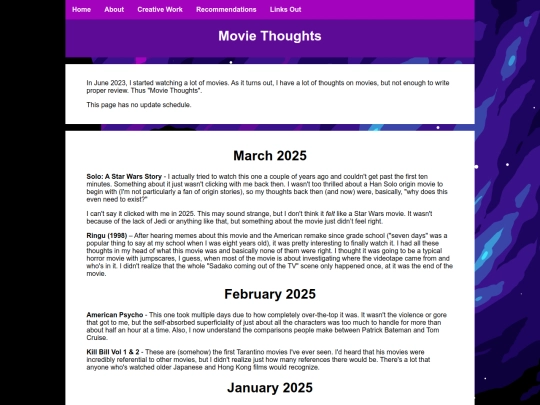 review/moviethoughts screenshot