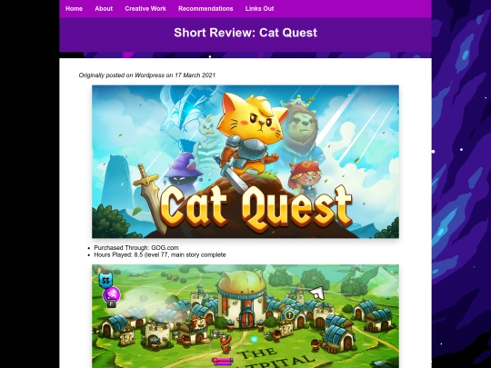 review/videogame_catquest screenshot
