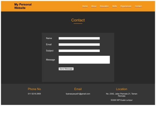 contact screenshot