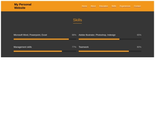 skills screenshot
