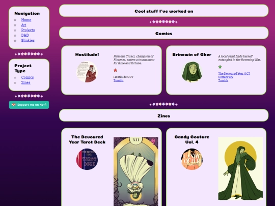 projects screenshot