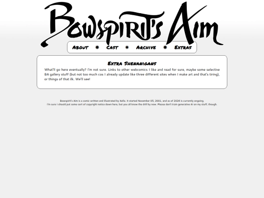 bowspirits/extras screenshot