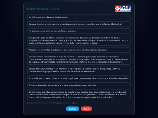 derechos screenshot