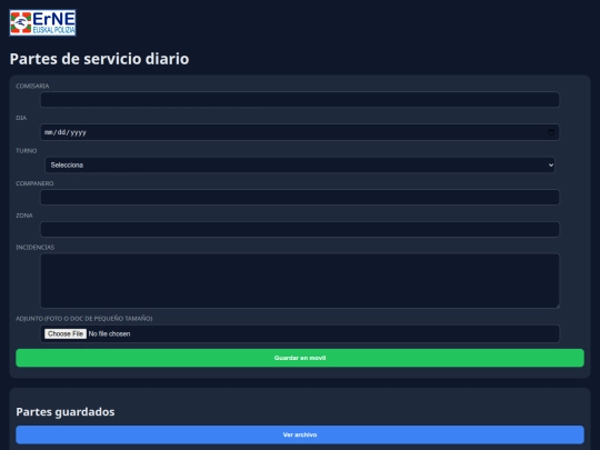 incidencias screenshot