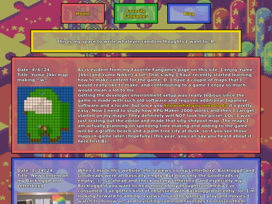 blog screenshot