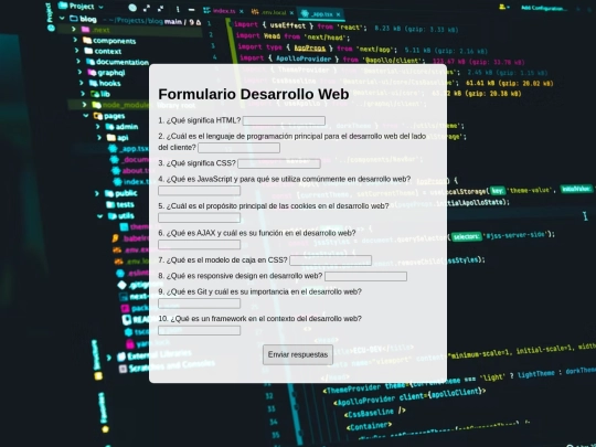 Cuestionario screenshot