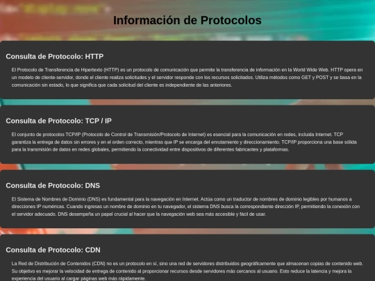 Protocolos screenshot