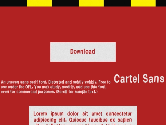 Fonts/Cartel-Sans screenshot