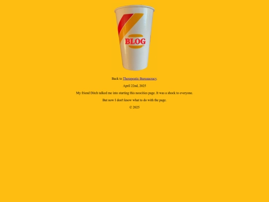 Blog screenshot