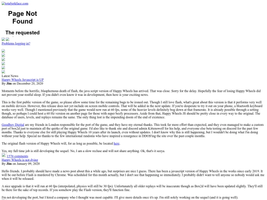 totaljerkface.com screenshot