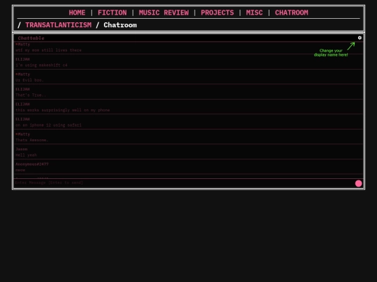 chatroom screenshot