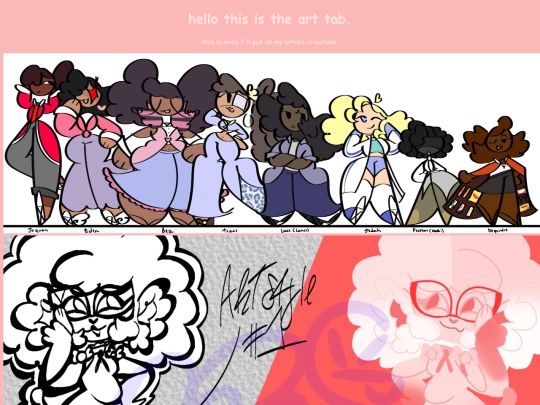 Website components/art/art screenshot