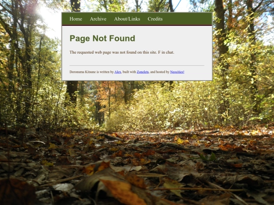 not_found screenshot