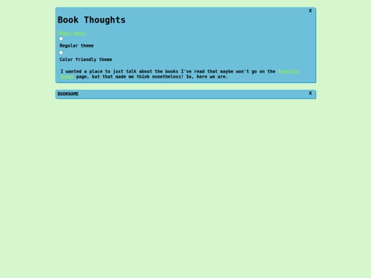 book_thoughts screenshot