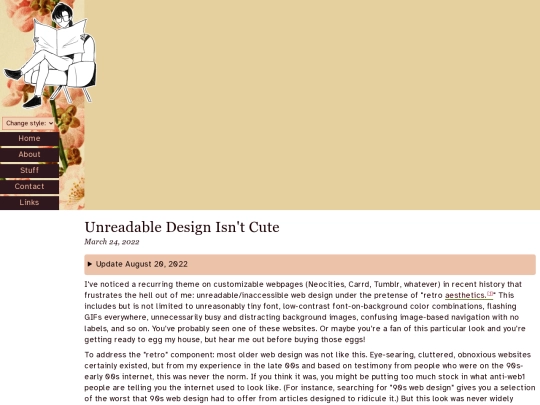 posts/2022-03-24-Unreadable-Design-Isnt-Cute screenshot