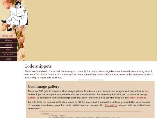 stuff/snippets screenshot
